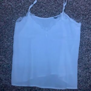 unworn lacy white top.